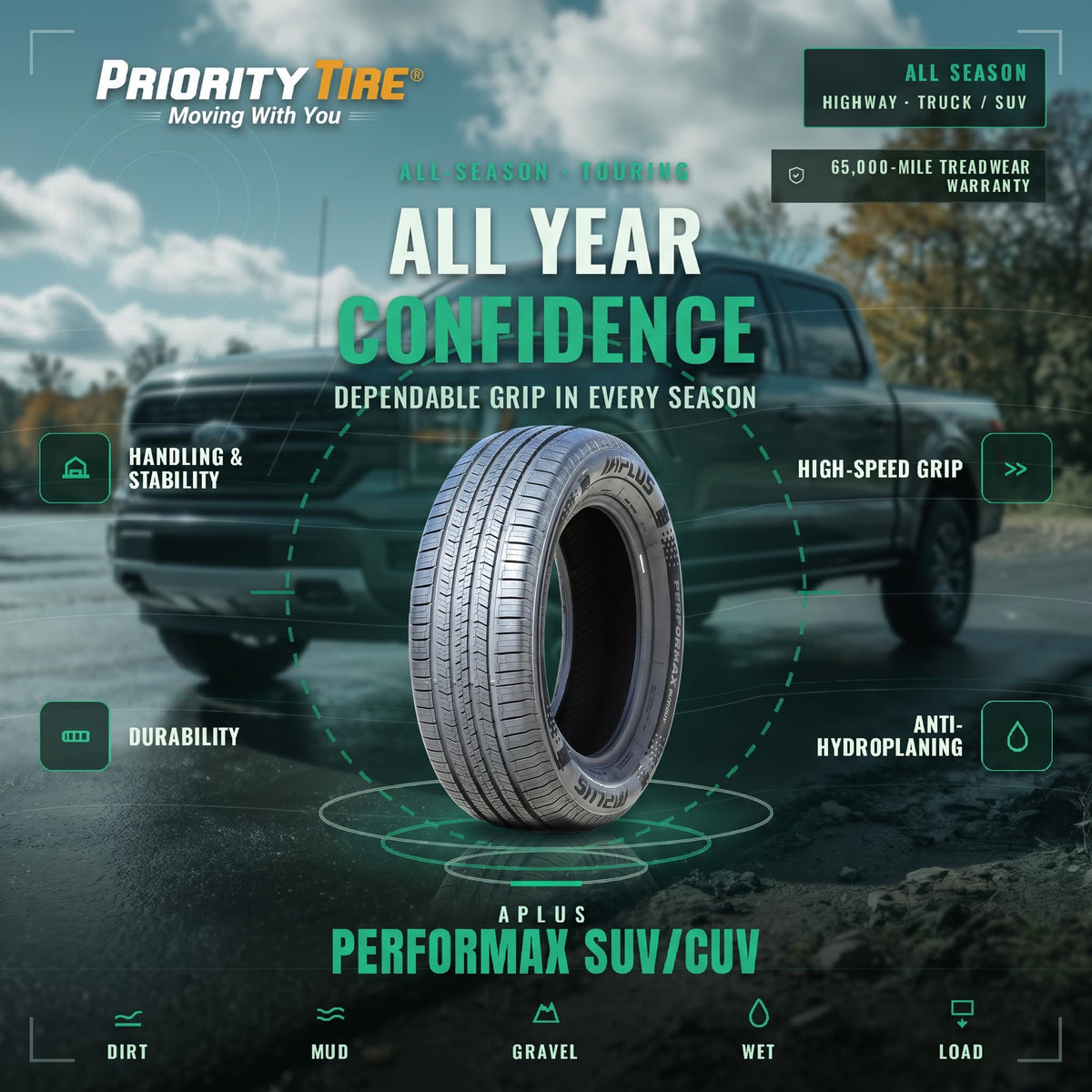 265/70R18 116T Passenger Tire C55182
