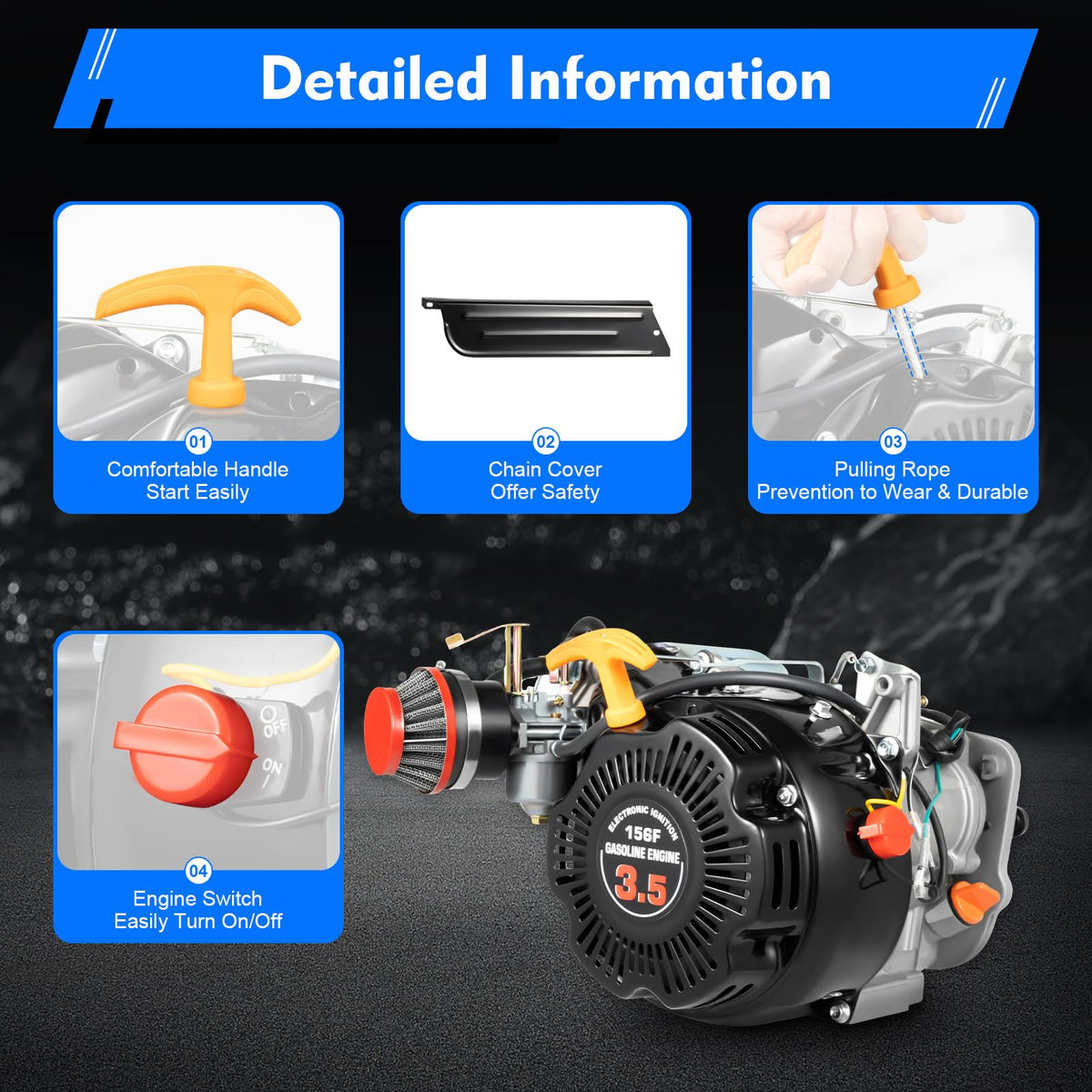 2-Stroke Air-Cooling Bicycle Engine Kit F231