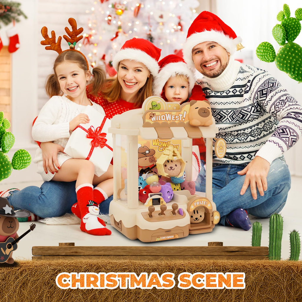 Claw Machine with Plush Toys and Capsules R9127