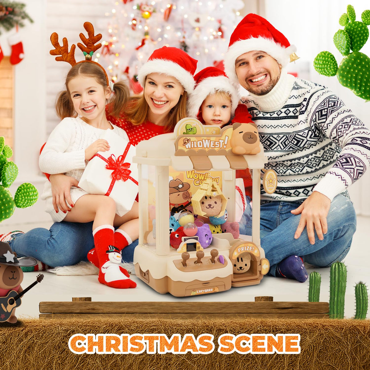 Claw Machine with Plush Toys and Capsules R9127