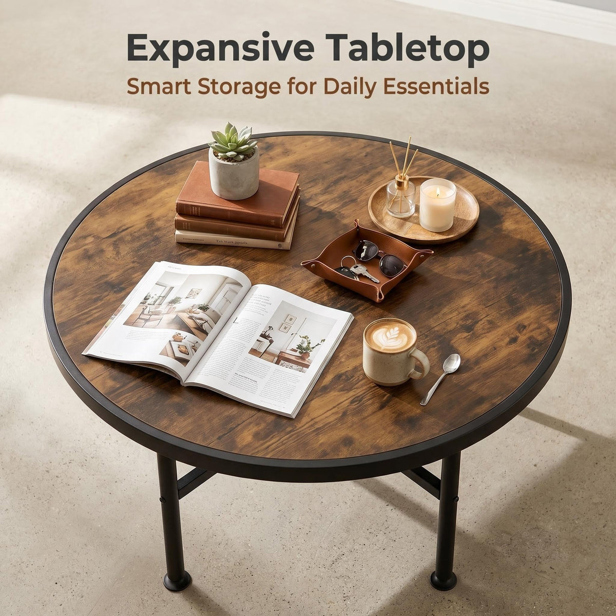 Round Wood Coffee Table E8799