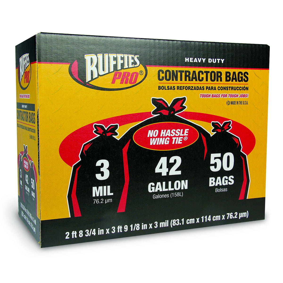 42-Gallon Heavy Duty Contractor Clean Up Bags S213777