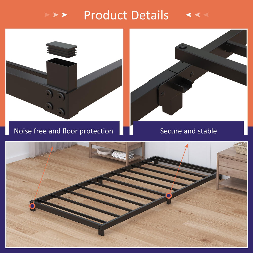 4 Inch Low Profile Twin Platform Bed Frame G601