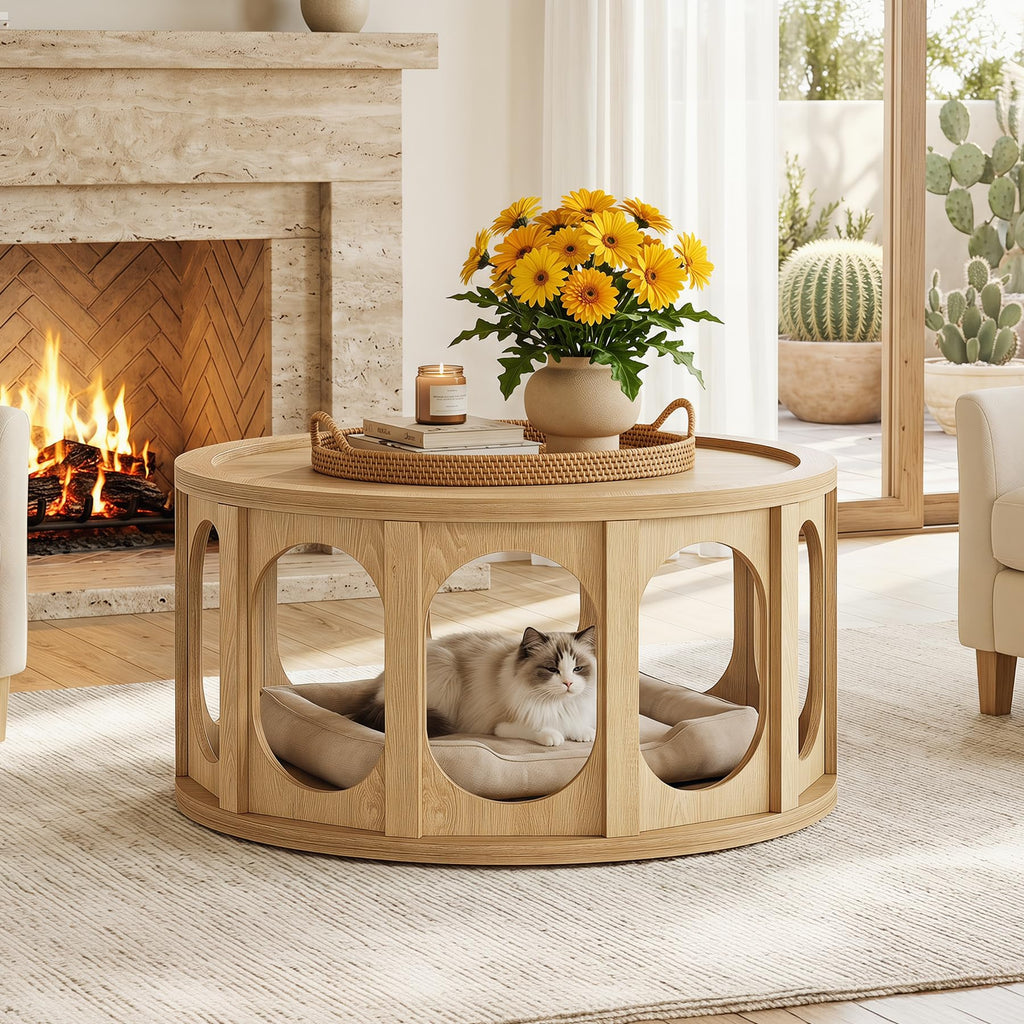 Round Coffee Table with Storage E991901