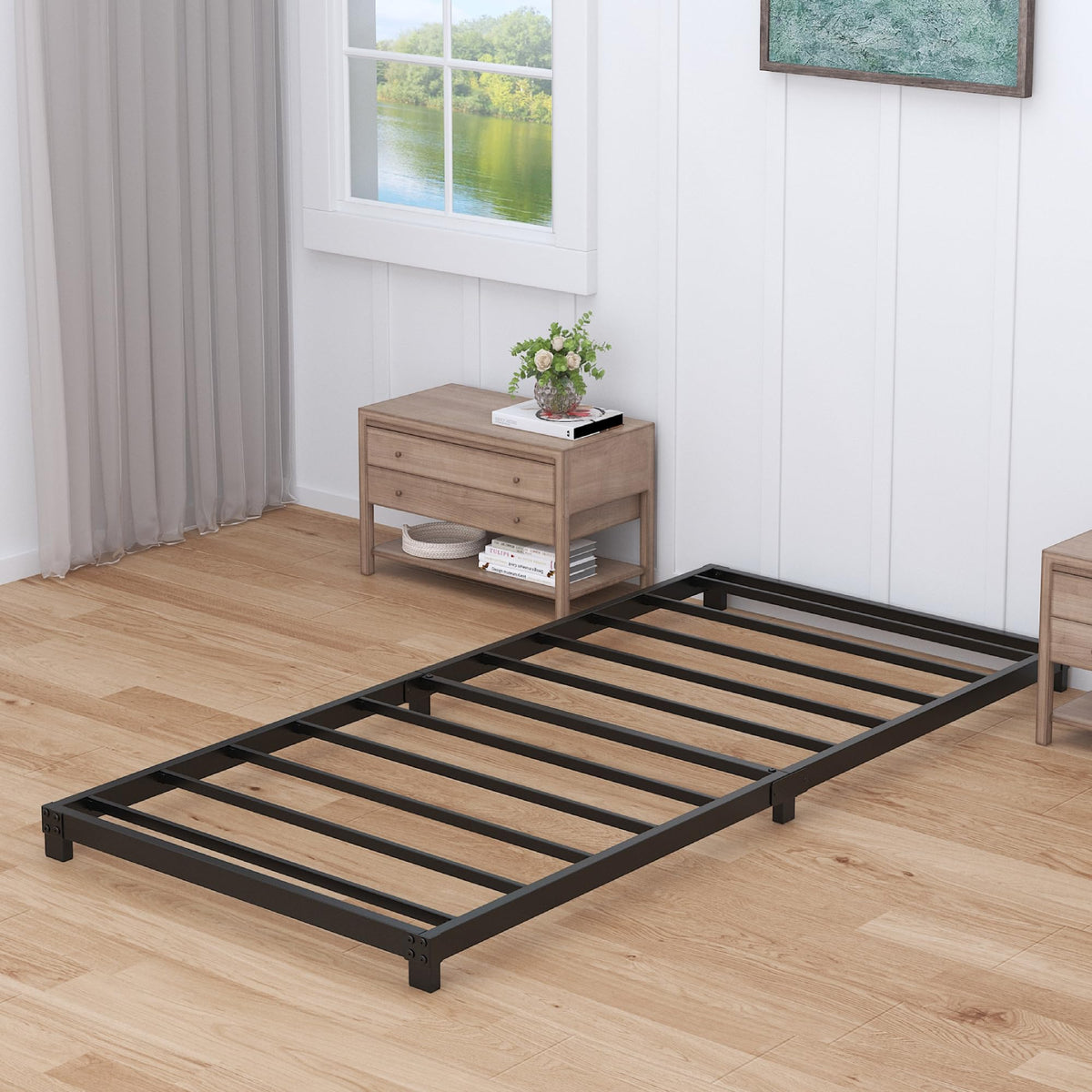 4 Inch Low Profile Twin Platform Bed Frame G601