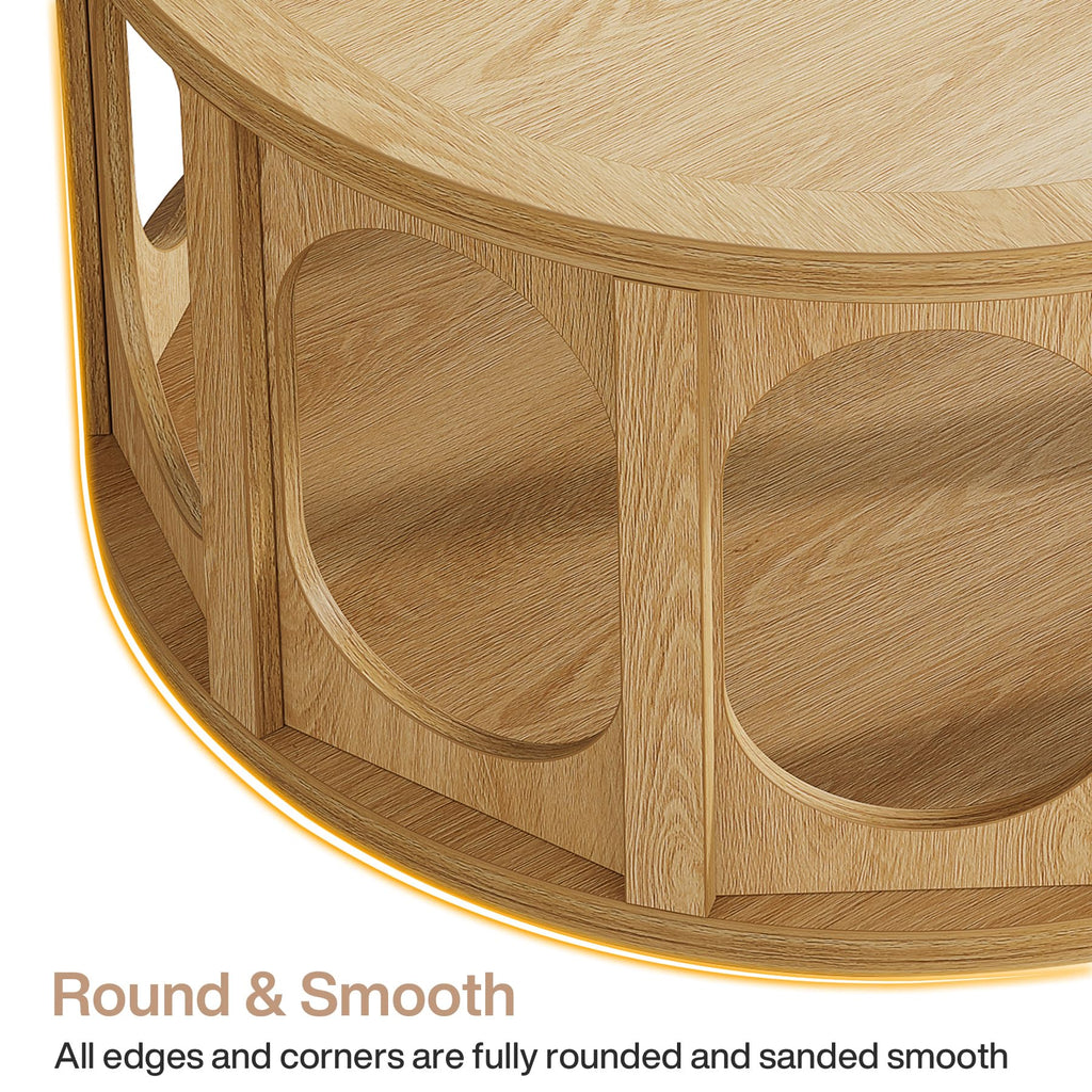 Round Coffee Table with Storage E991901