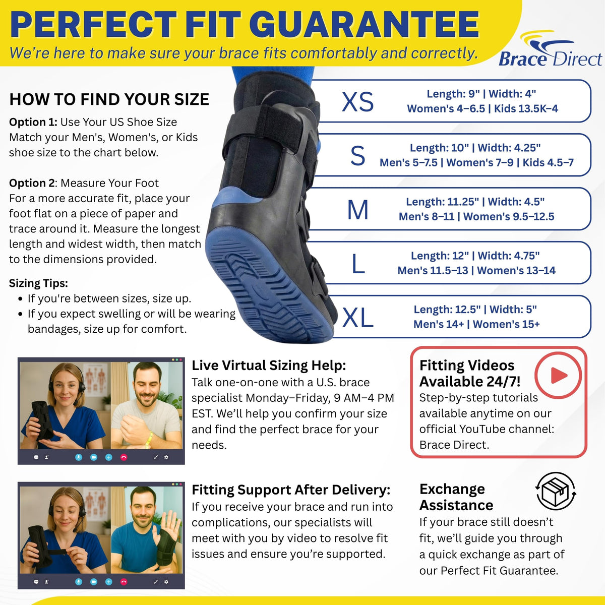 Lightweight Pneumatic Walking Boot N7438