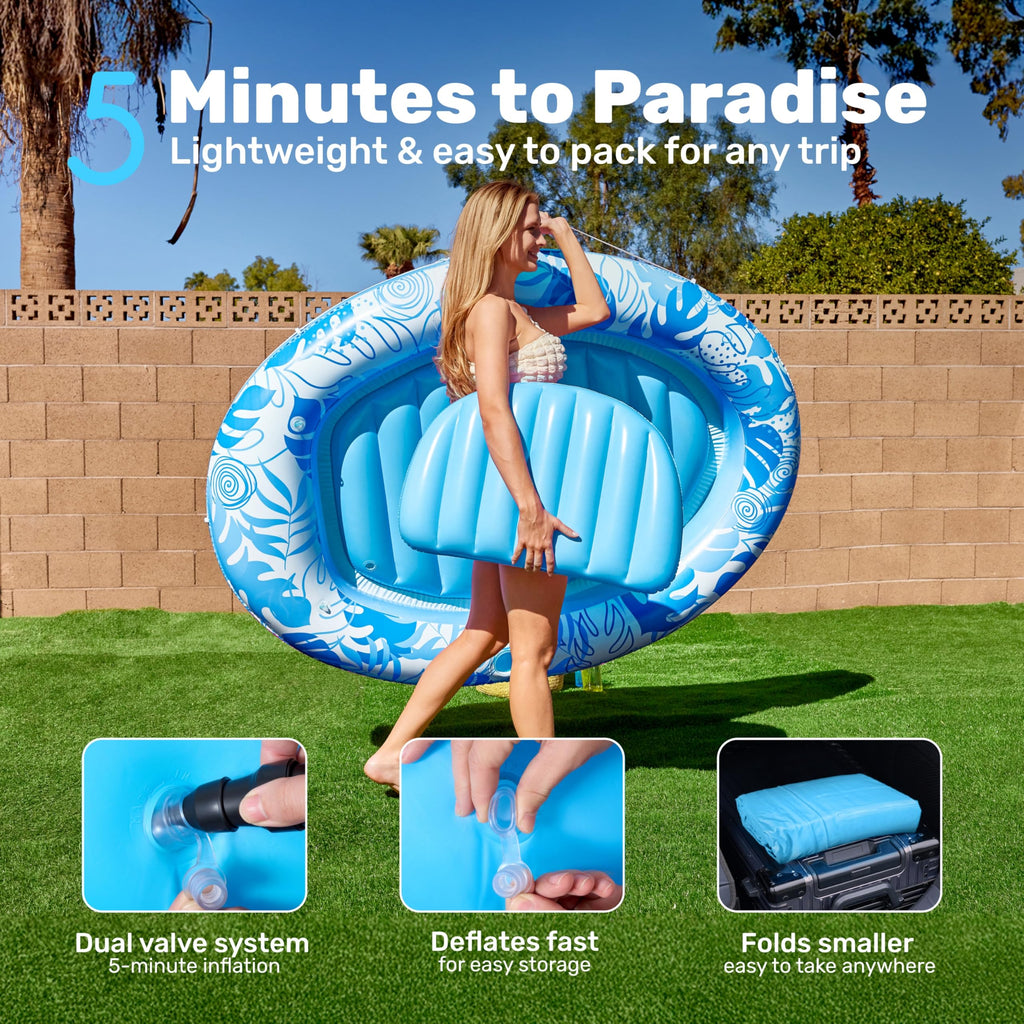 Inflatable Tanning Pool Lounger Float V276