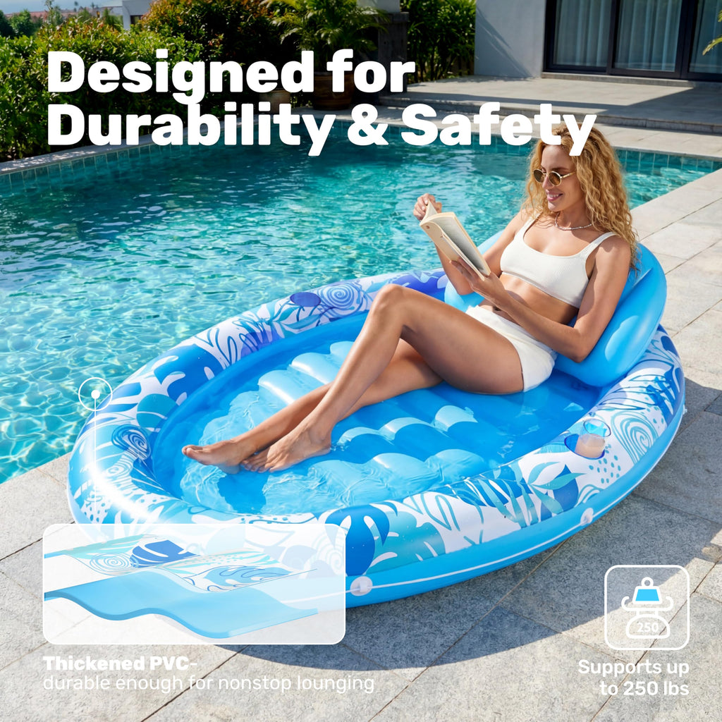 Inflatable Tanning Pool Lounger Float V276