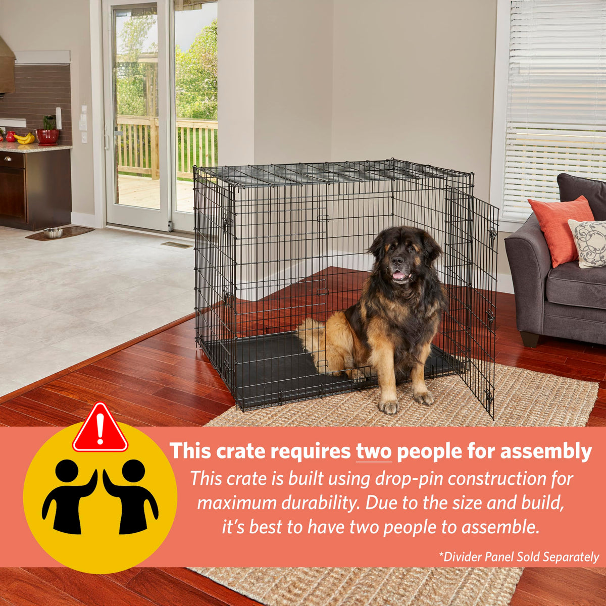 54-Inch Double Door Crate D796
