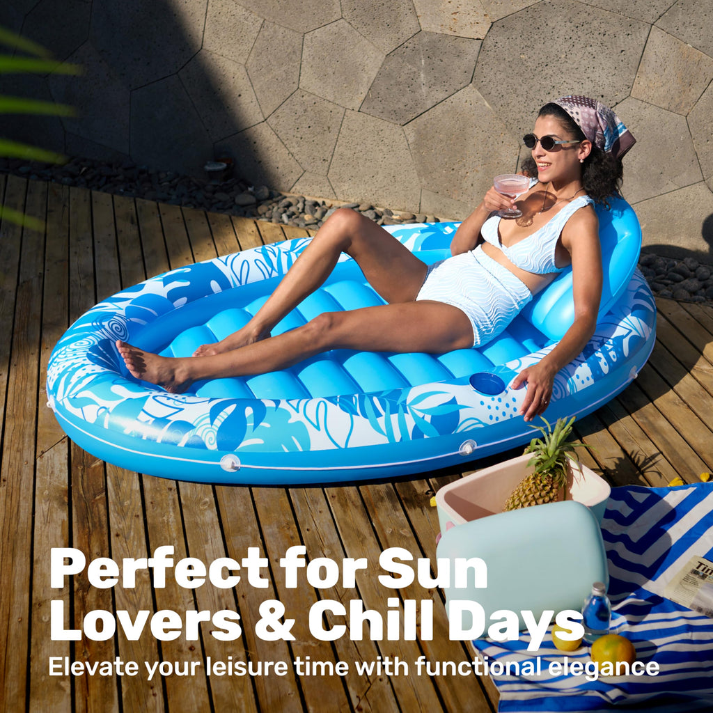 Inflatable Tanning Pool Lounger Float V276